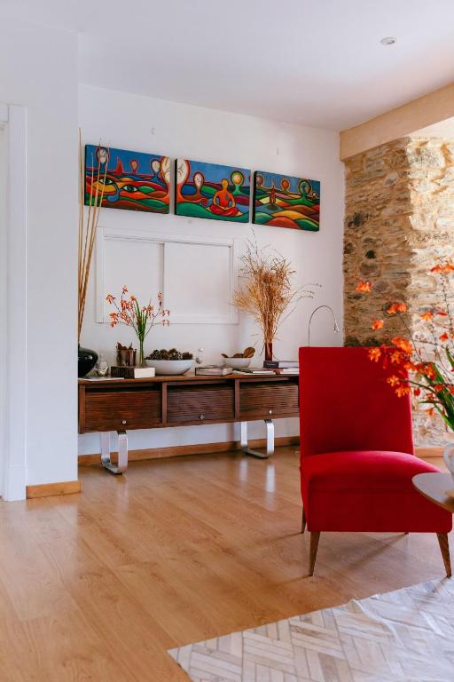 Posezení v ubytování Hotel El Castaño Dormilón
