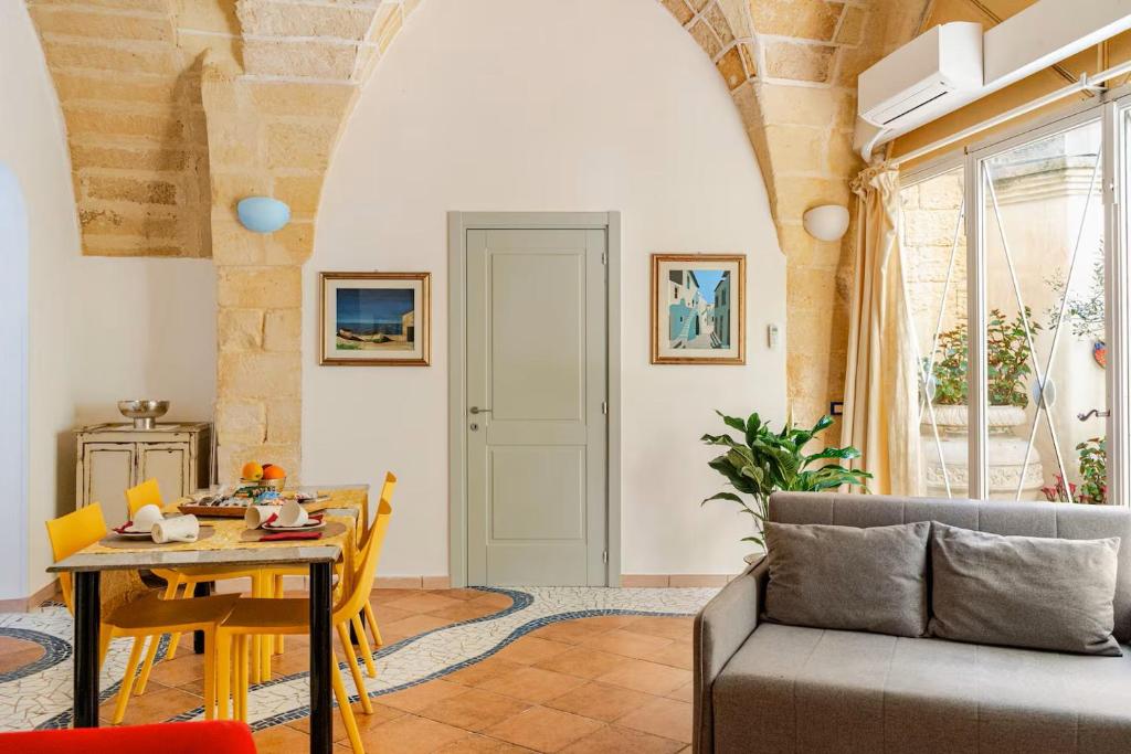 Posezení v ubytování B&B Corte dei Memoli di Margiotta Giuseppina