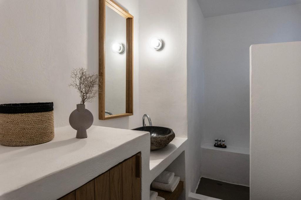 Koupelna v ubytování Acron Villas Paros
