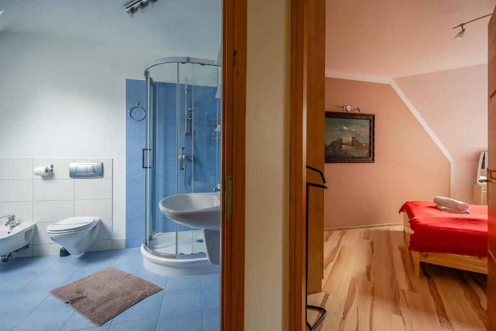 Kúpeľňa v ubytovaní Apartamenty Dagmara i Irka Zakopane