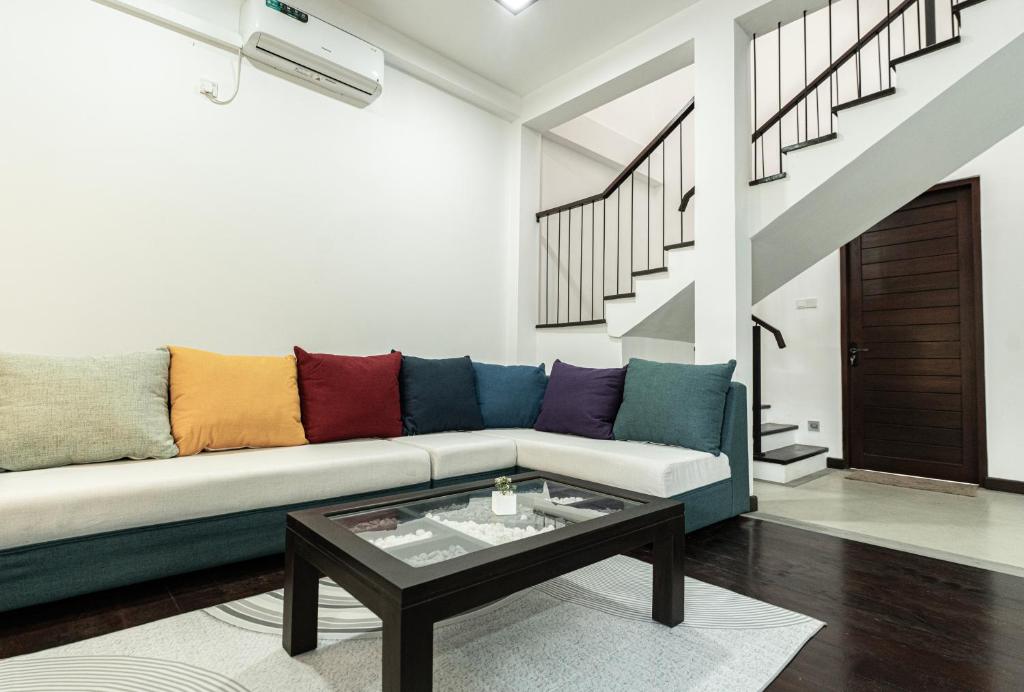 Posezení v ubytování Sithmi Homes