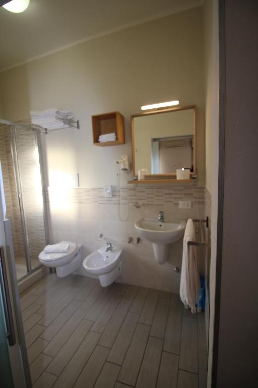 Koupelna v ubytování Hotel Firenze
