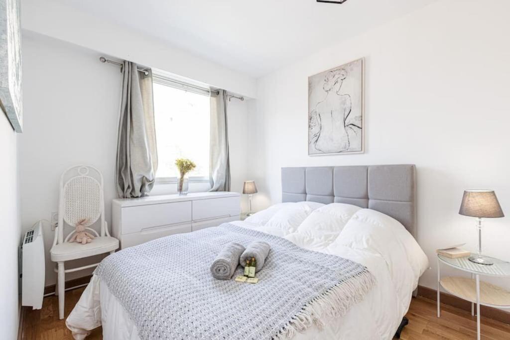 Posteľ alebo postele v izbe v ubytovaní JOFFRE 2 - Cosy apartment in City Center