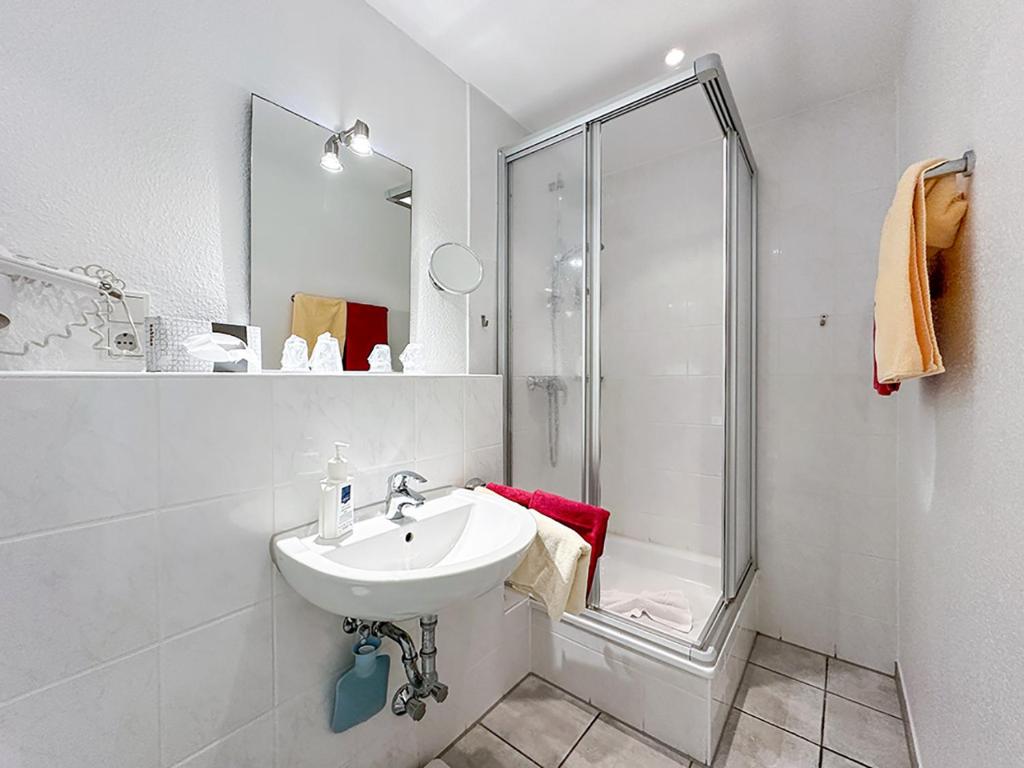 Koupelna v ubytování Hotel Graf Waldersee