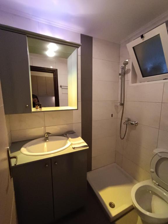 Koupelna v ubytování Pouliezos Koklanis Zante Apartments