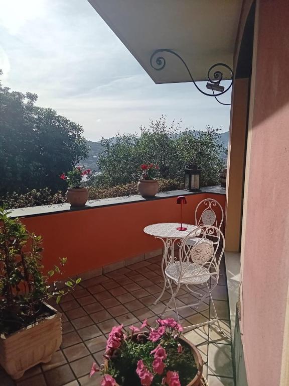 Balkón nebo terasa v ubytování La Loggetta sul mare