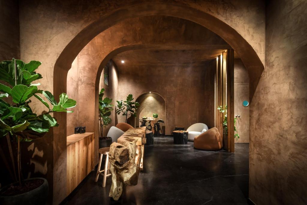 Posezení v ubytování Pixel - by Loginn Tel-Avivian hotels