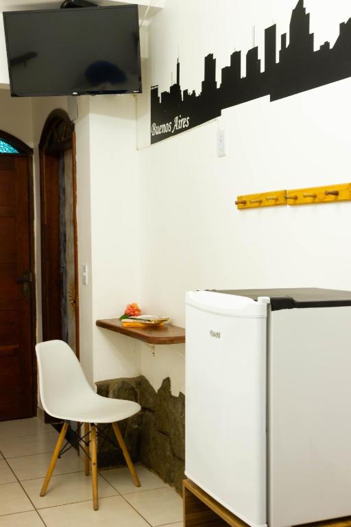 A cozinha ou cozinha compacta de Hope Pousada