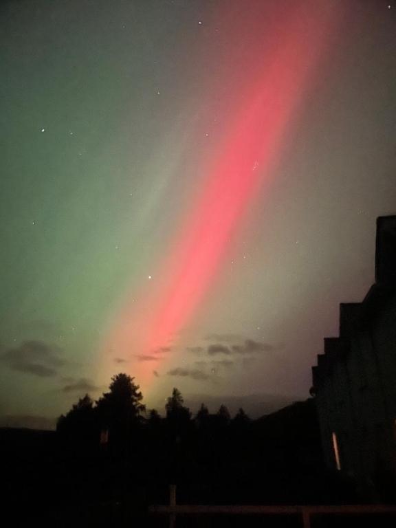 Východ nebo západ slunce při pohledu z bed and breakfast nebo okolí
