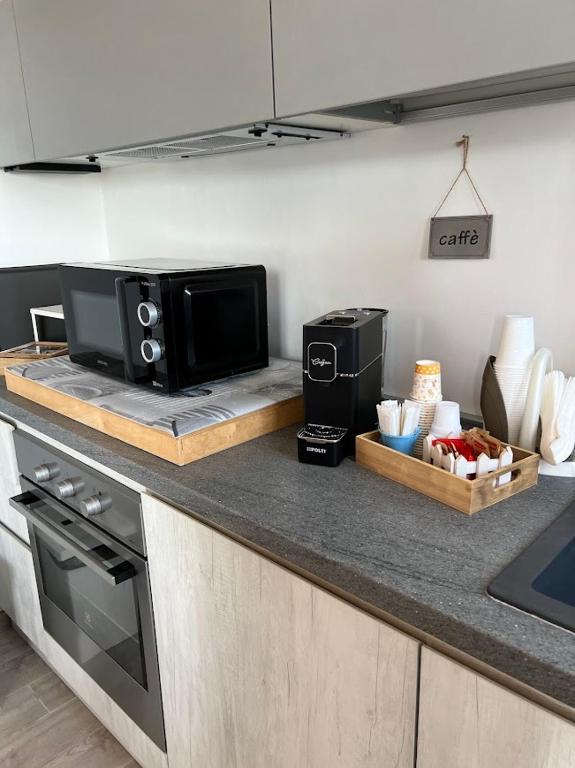Kuchyň nebo kuchyňský kout v ubytování Radici Mare B&B