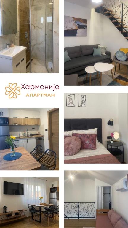 Kuchyň nebo kuchyňský kout v ubytování Apartman Harmonija