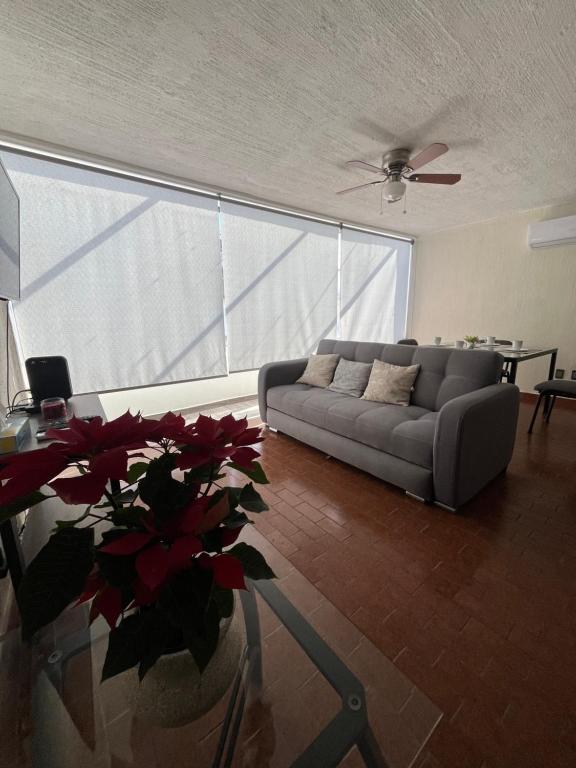 Posezení v ubytování Morelos 67 Apartment