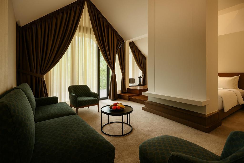 Posezení v ubytování Resort Ujevara e Drinit
