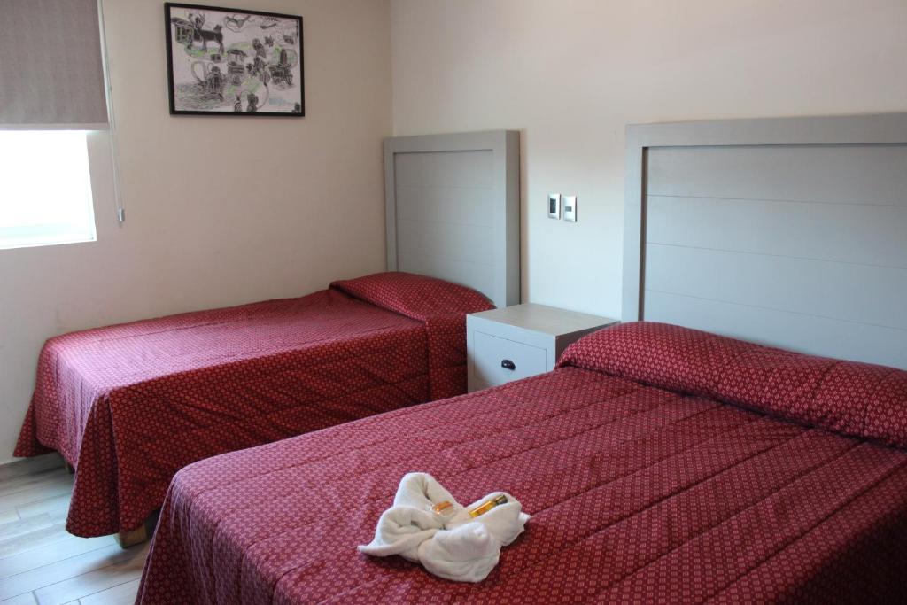 Postel nebo postele na pokoji v ubytování Hotel Colon Express