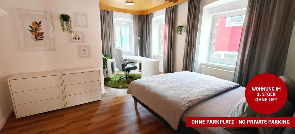 Postel nebo postele na pokoji v ubytování Ferienwohnungen Meier