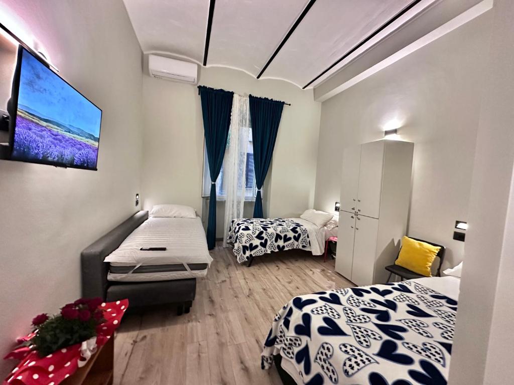 Postel nebo postele na pokoji v ubytování Român Holidays