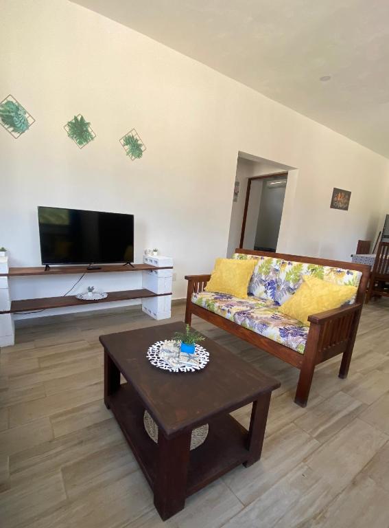 TV a/nebo společenská místnost v ubytování Casa Loto A