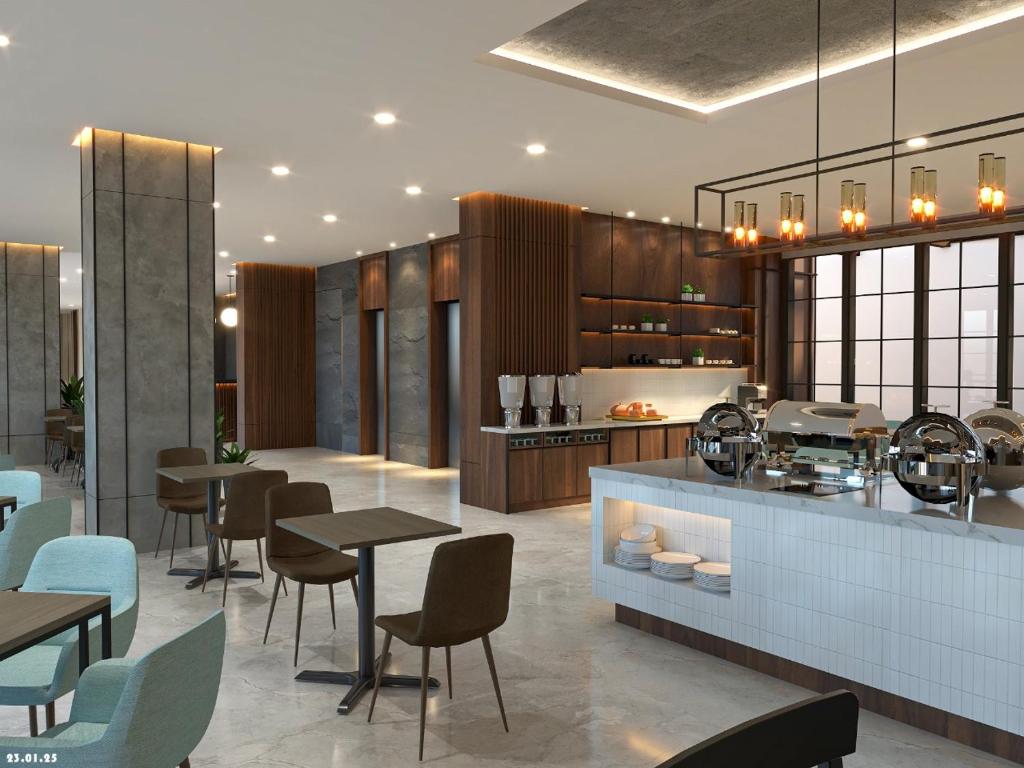 Příslušenství pro přípravu čaje a kávy v ubytování Citadines Connect Airport Jakarta