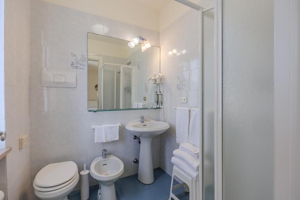 Koupelna v ubytování Hotel Alla Torre