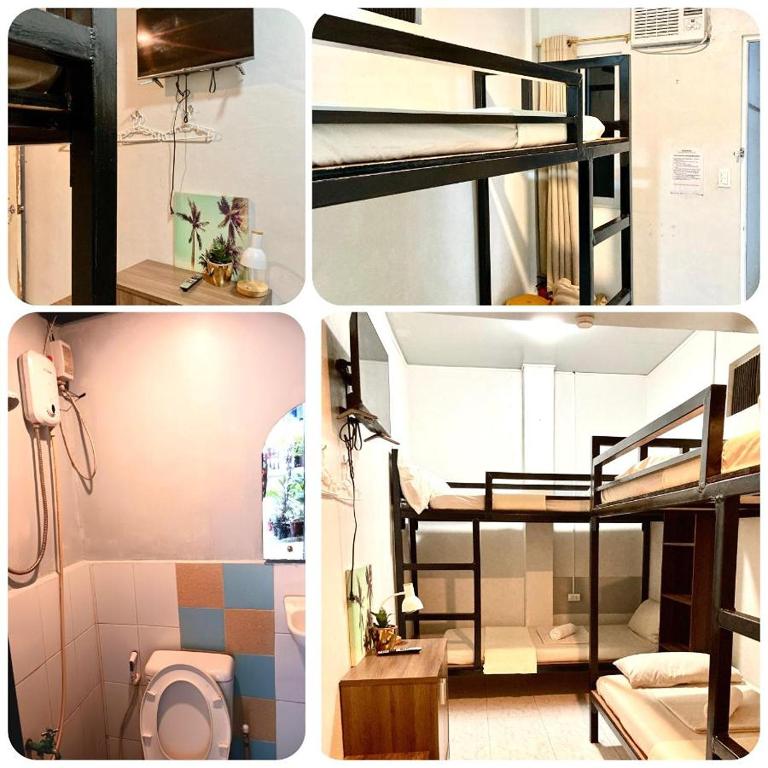 Postel nebo postele na pokoji v ubytování Hometel Barrio House Mactan
