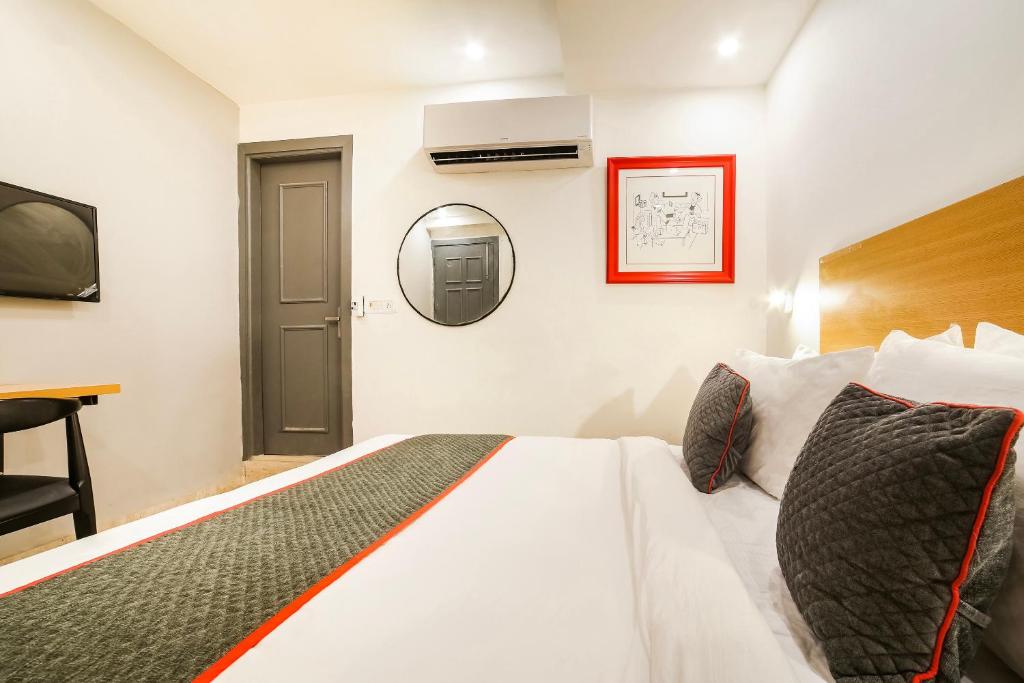 Postel nebo postele na pokoji v ubytování Super Hotel O Nawada Metro