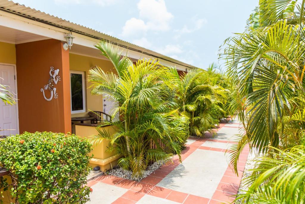 Zahrada ubytování Cariñas Studio Apartments