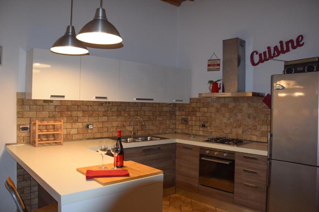 Dapur atau dapur kecil di San Giovanni Apartment Porto di Livorno