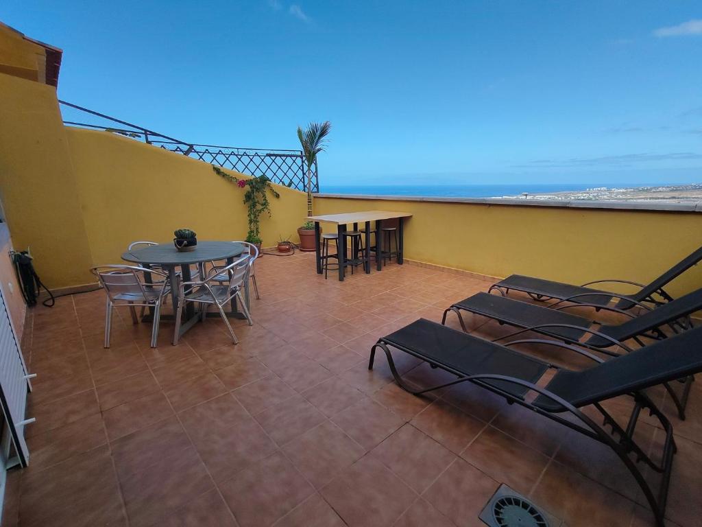 Balkón alebo terasa v ubytovaní Appartement résidence Casablanca II
