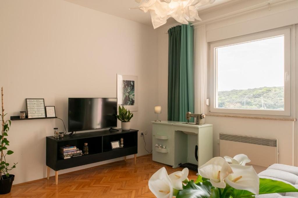 Telewizja i/lub zestaw kina domowego w obiekcie Salt&Sky