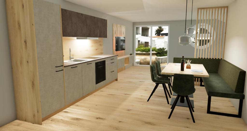 Kuchyň nebo kuchyňský kout v ubytování Haus Silvia