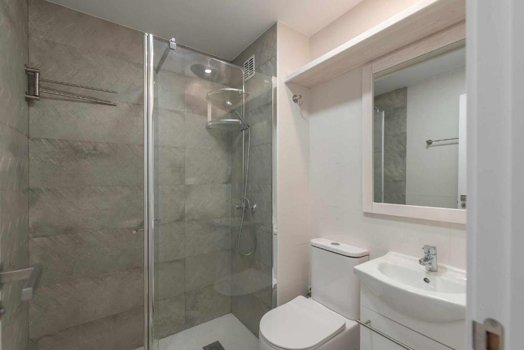 Koupelna v ubytování Apartamentos La Corrada de Andrín