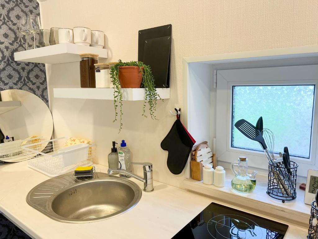 Kuchyň nebo kuchyňský kout v ubytování Guesthouse in Kärdla