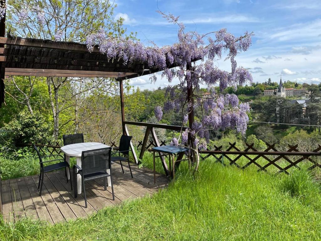 Zahrada ubytování Le Chalet du Parc
