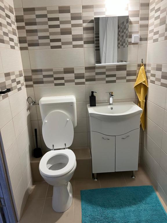 Koupelna v ubytování Pullman Apartman