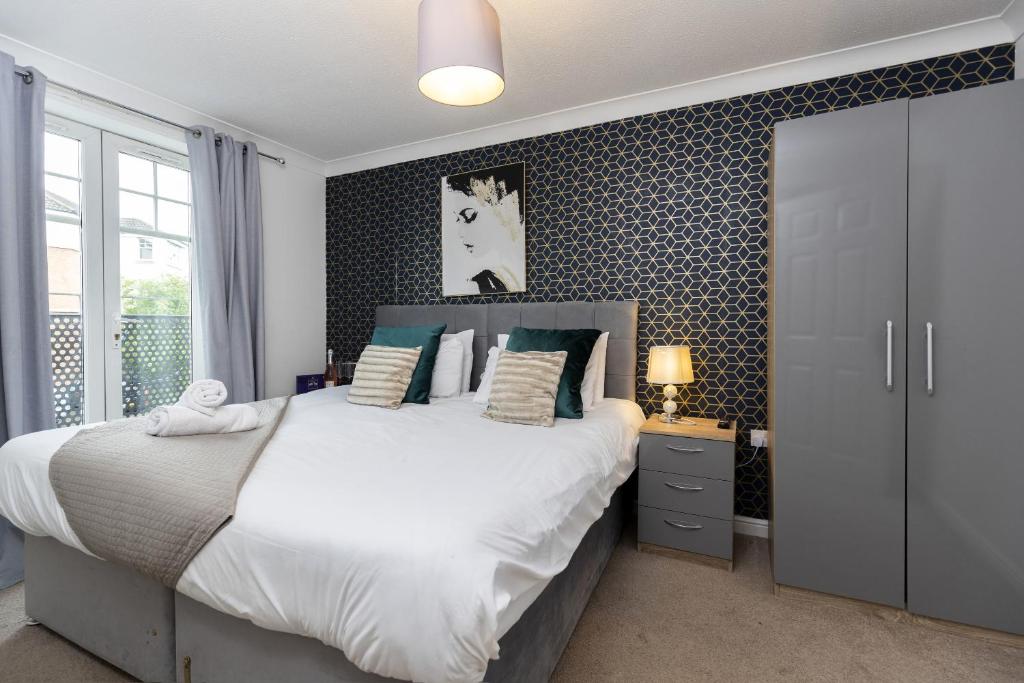 Postel nebo postele na pokoji v ubytování Tyne and Wear retreat, Newcastle