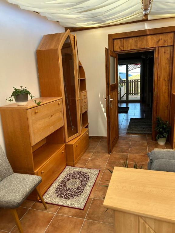 Posezení v ubytování Miniferienwohnung für unkompliziertes Naturliebhaberpärchen