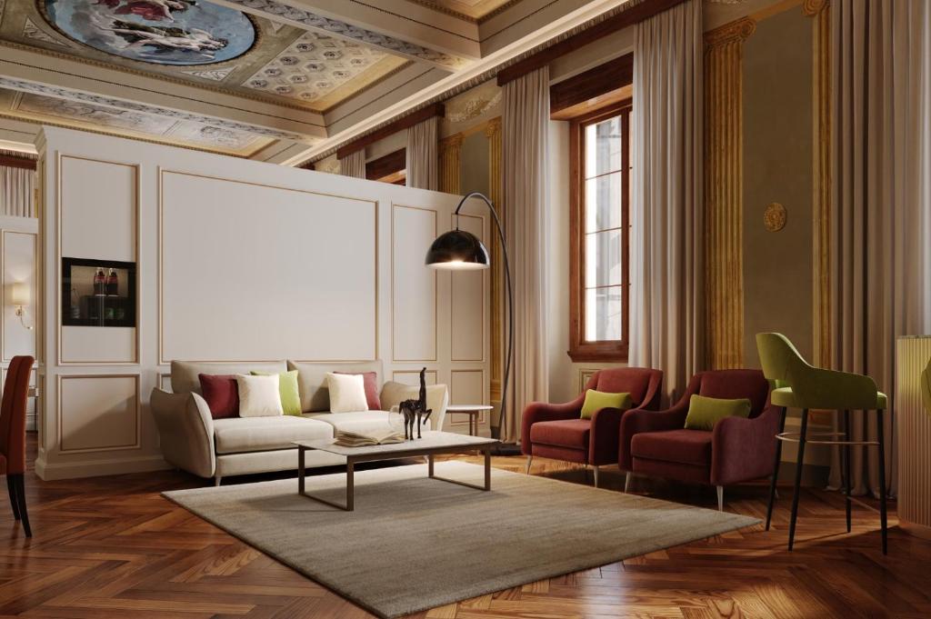 Posezení v ubytování Relais Hotel Centrale "Dimora Storica"