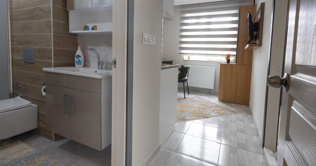 Koupelna v ubytování Ayyıldız Pansiyon Apart