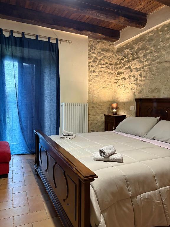 Postel nebo postele na pokoji v ubytování Chateaux de Pep