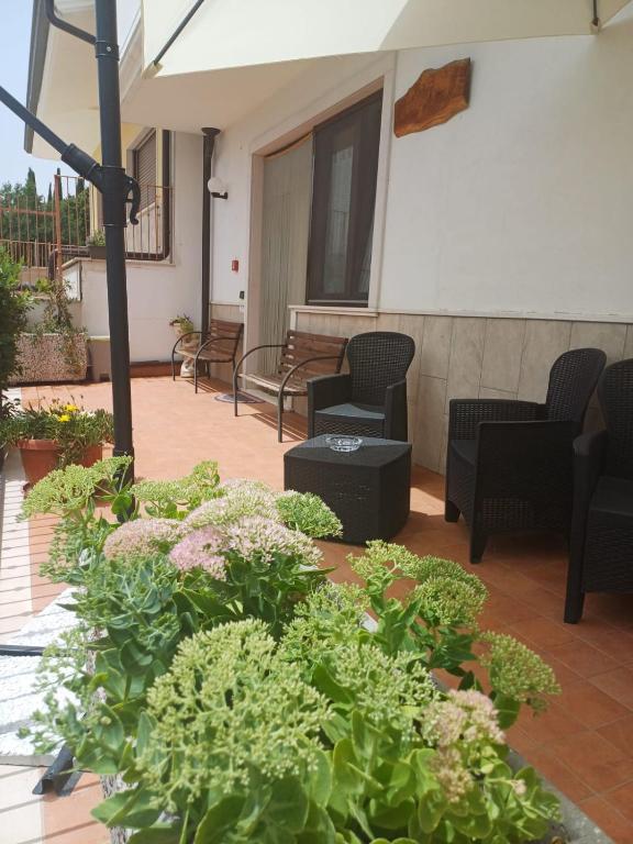 Posezení v ubytování B&B Casa Augello