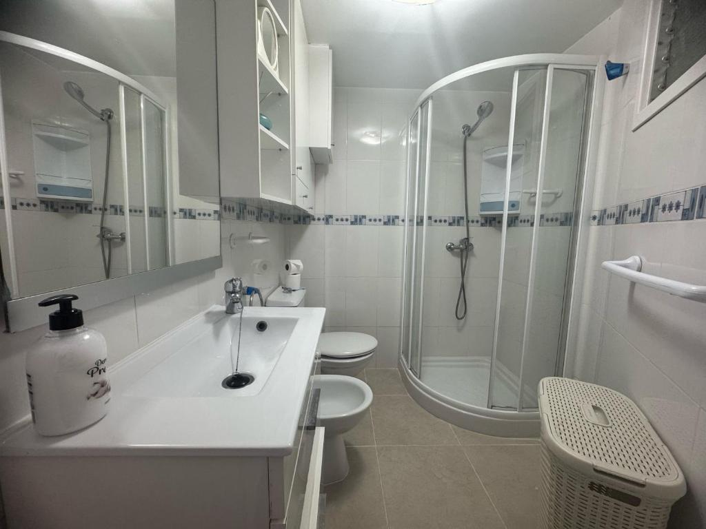Koupelna v ubytování Cozy apartment
