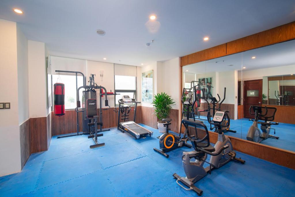 Fitness centrum a/nebo fitness zařízení v ubytování Cara dè NATURE Hotel and Spa By HAN