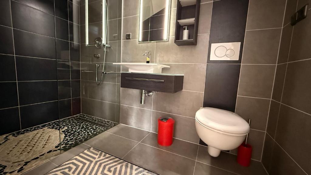 Kúpeľňa v ubytovaní Alpin-Check-in