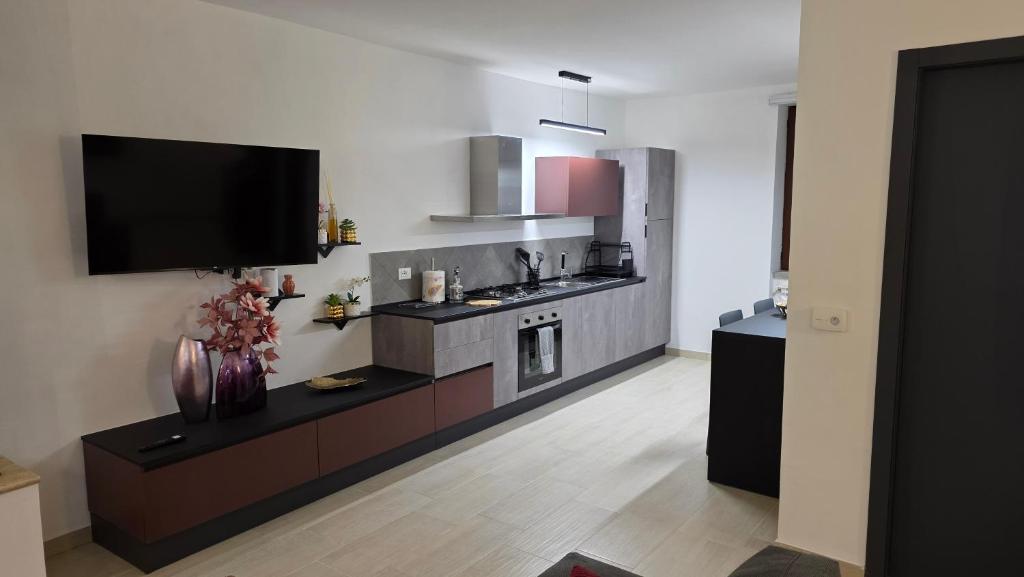 Kuchyň nebo kuchyňský kout v ubytování Oltre la Siepe Apartment
