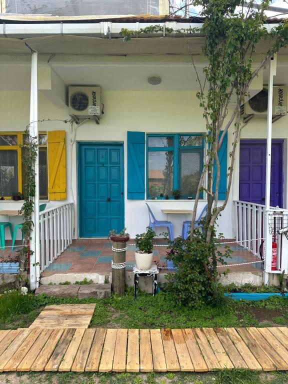 Balkón nebo terasa v ubytování GAYA PANSİYON ÇIRALI