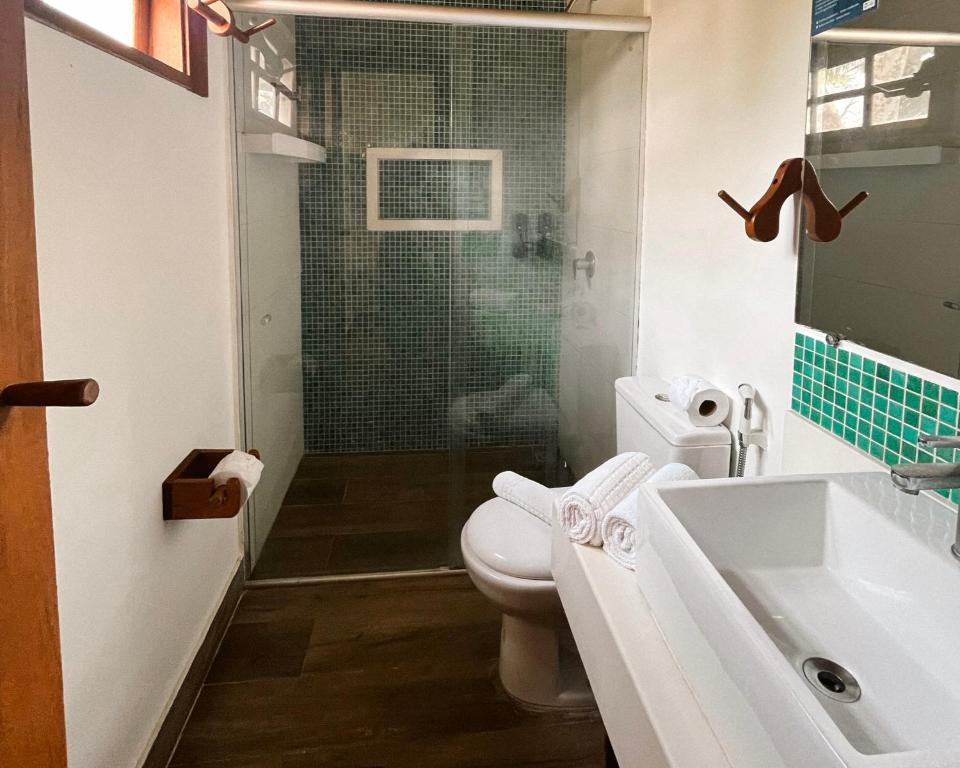 Koupelna v ubytování Ravenala Hotel