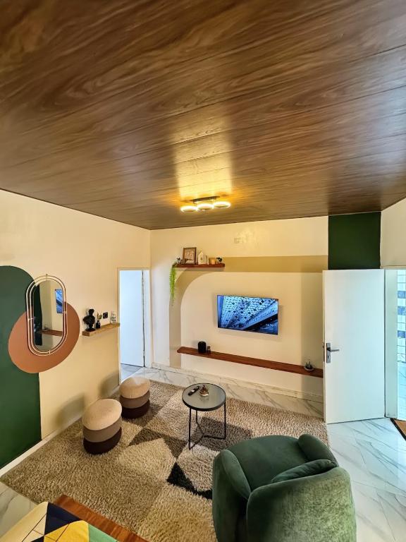 Posezení v ubytování Tropical Suite Appart