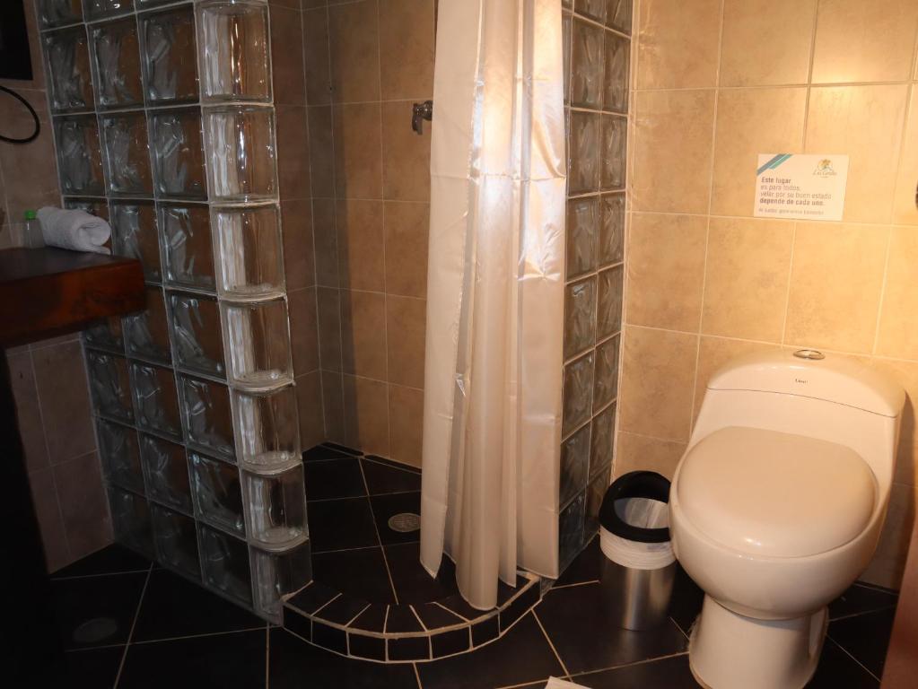 Koupelna v ubytování Solvae Hotel