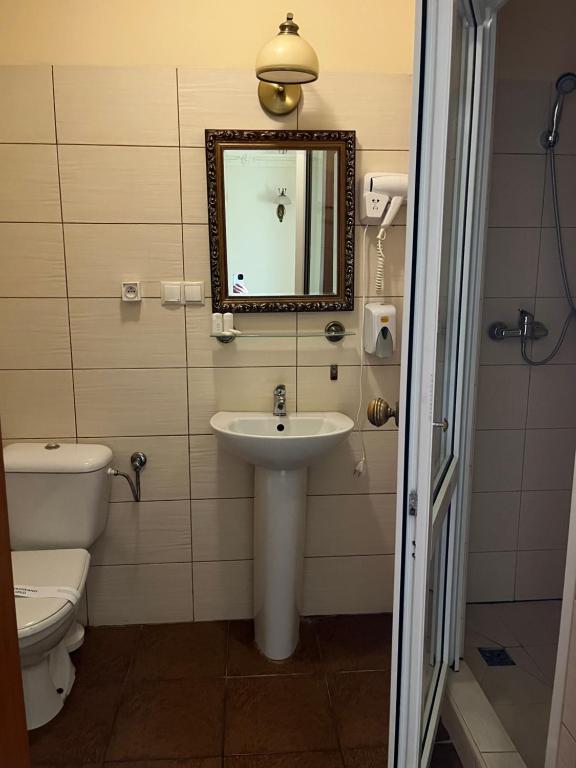 Koupelna v ubytování Hotel Venecia Palace