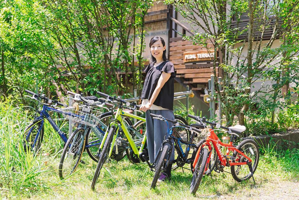 Jízda na kole v ubytování PEDAL TERRACE nebo okolí